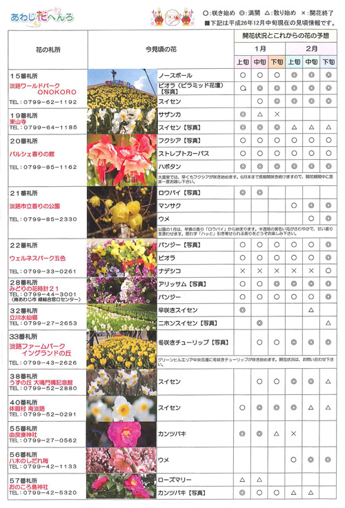 あわじ花へんろ 2015年1月号2ページ