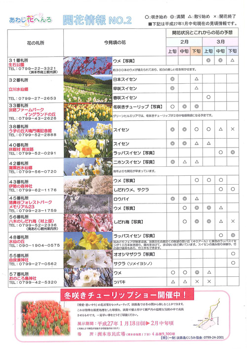 あわじ花へんろ 2015年2月号3ページ