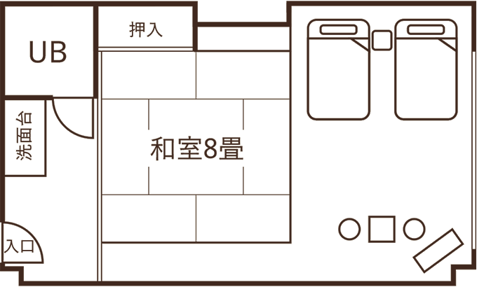 エグゼクティブルーム 間取り図