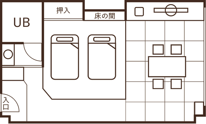 新和風ルーム 間取り図