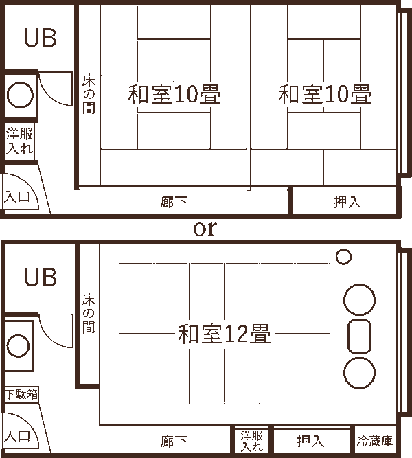 3階 和室 間取り図